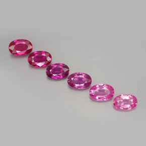 Zaffiro naturale rosa da  ct, taglio ovale, VVS-VS