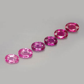 Zaffiro naturale rosa da  ct, taglio ovale, VVS-VS