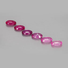 Zaffiro naturale rosa da  ct, taglio ovale, VVS-VS
