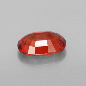 Zaffiro naturale arancione da 1,90 ct, taglio ovale, VVS