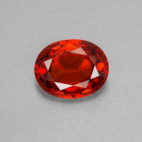 Zaffiro naturale arancione da 1,21 ct, taglio ovale, VVS