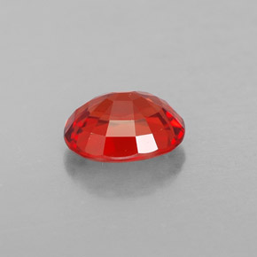 Zaffiro naturale arancione da 1,59 ct, taglio ovale, VVS