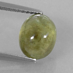 Zaffiro naturale verde da 3,17 ct, trasparente, trasparente/traslucido