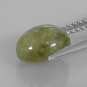 Zaffiro naturale verde da 3,17 ct, trasparente, trasparente/traslucido