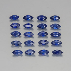 Zaffiro naturale blu da  ct, marchesa, VVS-VS