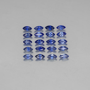 Zaffiro naturale blu da  ct, marchesa, VVS-VS