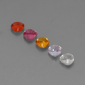 Zaffiro naturale multicolore da 1,87 ct, trillion, VVS-VS
