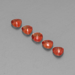 Zaffiro naturale arancione da 1,87 ct, trillion, VVS-VS