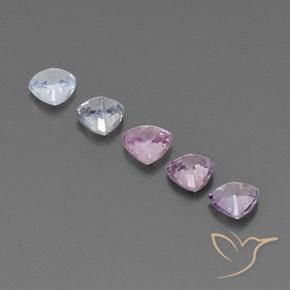 Gemme di Zaffiro Multicolore naturale da 1.58 ct, Taglio trillion, VVS-VS