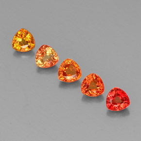 Zaffiro naturale multicolore da 1,93 ct, trillion, VVS-VS