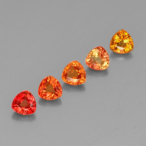 Zaffiro naturale multicolore da 1,93 ct, trillion, VVS-VS