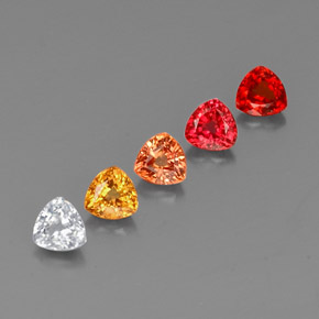 Zaffiro naturale multicolore da  ct, trillion, VVS-VS