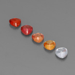 Zaffiro naturale multicolore da  ct, trillion, VVS-VS