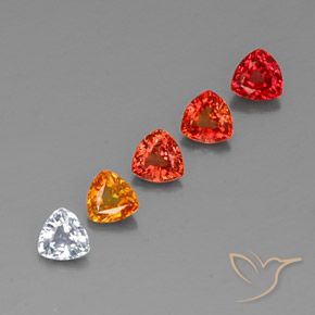 Zaffiro naturale multicolore da 1,64 ct, trillion, VVS-VS