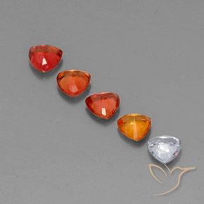 Zaffiro naturale multicolore da 1,64 ct, trillion, VVS-VS