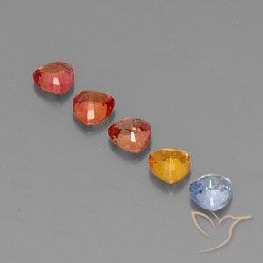 Zaffiro naturale multicolore da 1,78 ct, trillion, VVS-VS