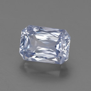 Zaffiro naturale blu da 1,85 ct, taglio smeraldo, VS