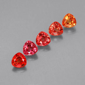 Zaffiro naturale multicolore da 2,07 ct, trillion, VVS-VS