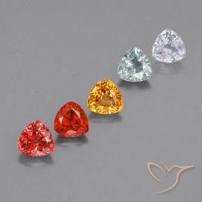 Zaffiro naturale multicolore da 1,78 ct, trillion, VS