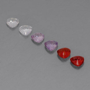Zaffiro naturale multicolore da 2,01 ct, trillion, VVS-VS