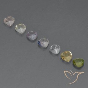 Zaffiro naturale multicolore da 2,39 ct, trillion, VVS-VS