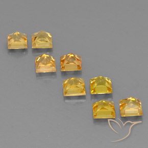 Gemme di Zaffiro Dorato naturale da 2.02 ct, Quadrato, VS