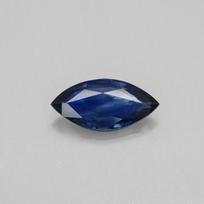 Zaffiro naturale blu da 0,79 ct, marchesa, VS