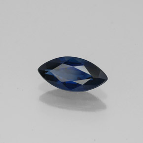 Zaffiro naturale blu da 0,83 ct, marchesa, VS