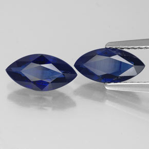 Zaffiro naturale blu da  ct, marchesa, VVS-VS