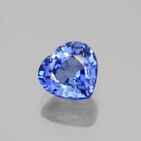 Zaffiro naturale blu da 1,21 ct, a forma di cuore, VS