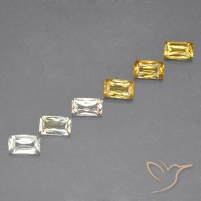 Gemme di Zaffiro Multicolore naturale da 2.00 ct, Ottagonale / Taglio smeraldo, VS