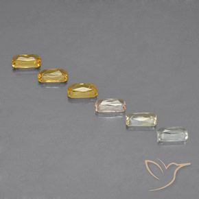 Gemme di Zaffiro Multicolore naturale da 2.00 ct, Ottagonale / Taglio smeraldo, VS