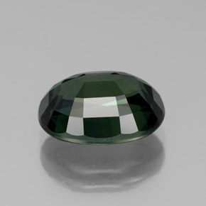 Zaffiro naturale verde da 4,29 ct, taglio ovale, VVS