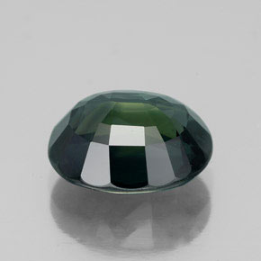 Zaffiro naturale verde da 5,15 ct, taglio ovale, VVS-VS