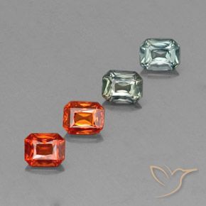 Gemme di Zaffiro Multicolore naturale da 1.94 ct, Ottagonale / Taglio smeraldo, VS