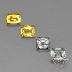 Gemme di Zaffiro Multicolore naturale da 2.14 ct, Ottagonale / Taglio smeraldo, VS