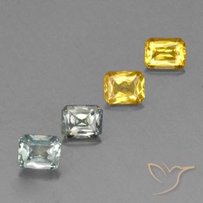 Gemme di Zaffiro Multicolore naturale da 2.14 ct, Ottagonale / Taglio smeraldo, VS
