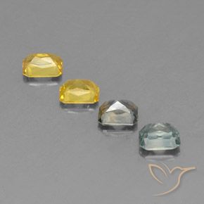 Gemme di Zaffiro Multicolore naturale da 2.14 ct, Ottagonale / Taglio smeraldo, VS