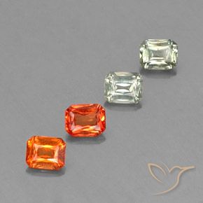 Gemme di Zaffiro Multicolore naturale da 1.98 ct, Ottagonale / Taglio smeraldo, VS