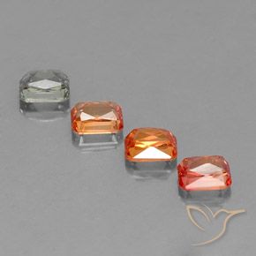 Gemme di Zaffiro Multicolore naturale da 2.81 ct, Ottagonale / Taglio smeraldo, VS