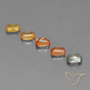 Gemme di Zaffiro Multicolore naturale da 2.63 ct, Ottagonale / Taglio smeraldo, VS