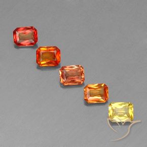 Gemme di Zaffiro Multicolore naturale da 2.56 ct, Ottagonale / Taglio smeraldo, VS