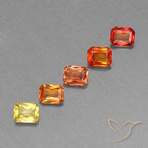 Gemme di Zaffiro Multicolore naturale da 2.56 ct, Ottagonale / Taglio smeraldo, VS