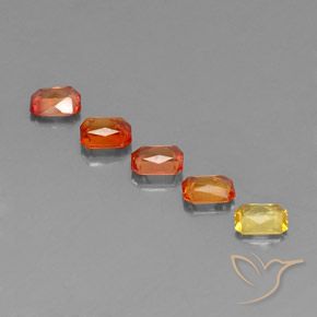 Gemme di Zaffiro Multicolore naturale da 2.56 ct, Ottagonale / Taglio smeraldo, VS