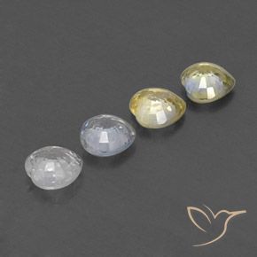 Gemme di Zaffiro Multicolore naturale da 1.33 ct, Cuore, VVS