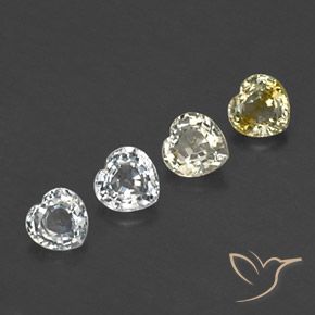 Gemme di Zaffiro Multicolore naturale da 1.17 ct, Cuore, VVS