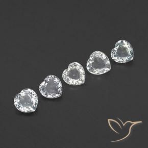 1.87ctw Naturale Bianco bluastro Zaffiro, Cuore, VVS