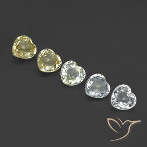Gemme di Zaffiro Multicolore naturale da 2.19 ct, Cuore, VVS-VS