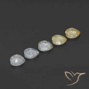 Gemme di Zaffiro Multicolore naturale da 2.19 ct, Cuore, VVS-VS