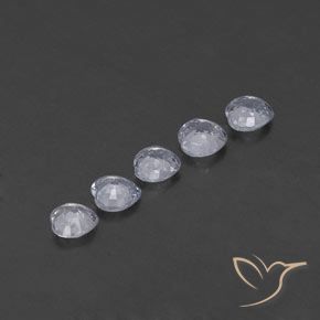 Gemme di Zaffiro Bianco bluastro naturale da 1.74 ct, Cuore, VVS